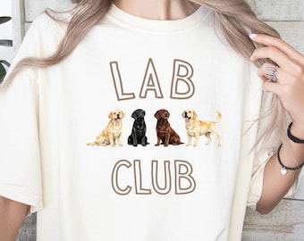 Labrador Retriever Shirt, Lab Lover TShirt, Cute Dog Lover Shirt, Lab Mom Gift, Cute Dog Shirt, Comfort Colors Style Tee, Dog Lover Gift