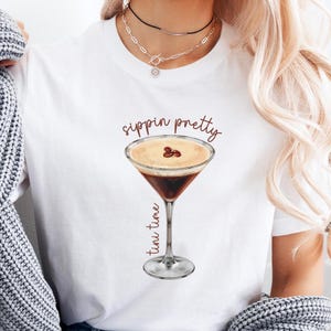 Espresso Martini TShirt, Tini Time Espresso Shirt, Espresso Martini Lover Birthday Gift, Martinis T-Shirt, Girls Bachelorette Trip t-shirt