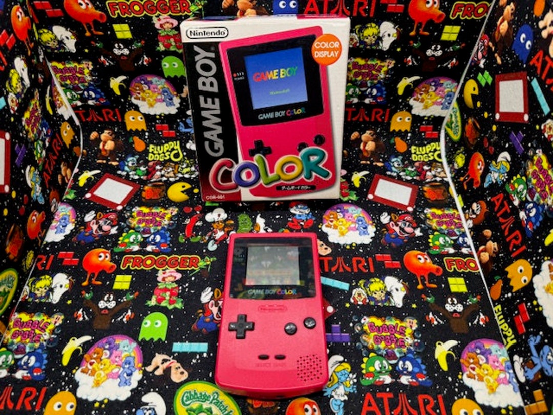 Complete in Box Gameboy Color Strawberry - All Original - Etsy