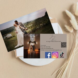 Photography business card template