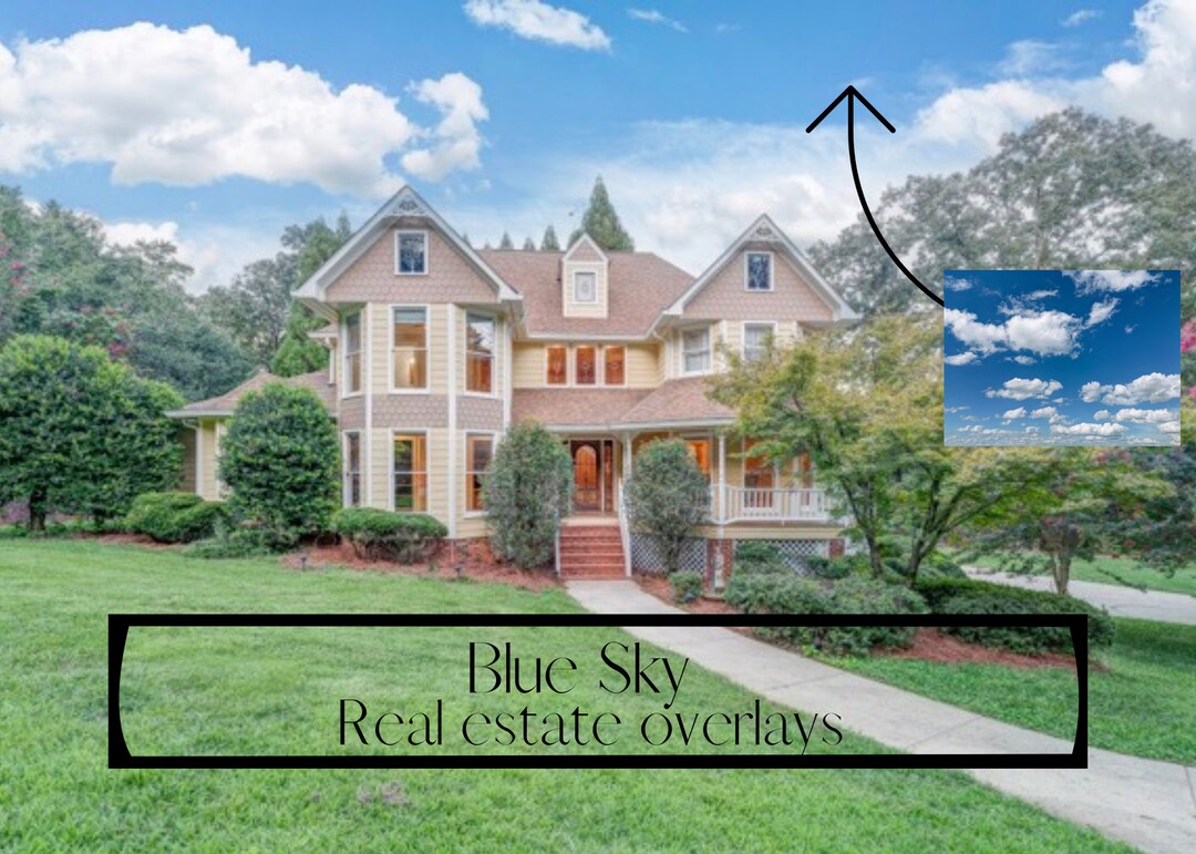 Blue Sky Overlay Etsy