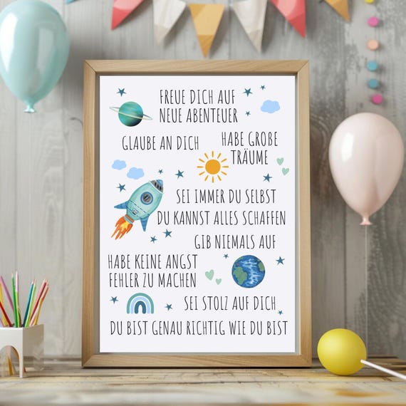 32 Affirmationskarten Für Kinder + Willkommens-Banner (110x180 Cm) – Set Für Einschulung, Motivation & Selbstvertrauen