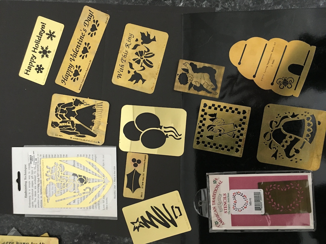 Embossing Templates Metal Assorted Etsy