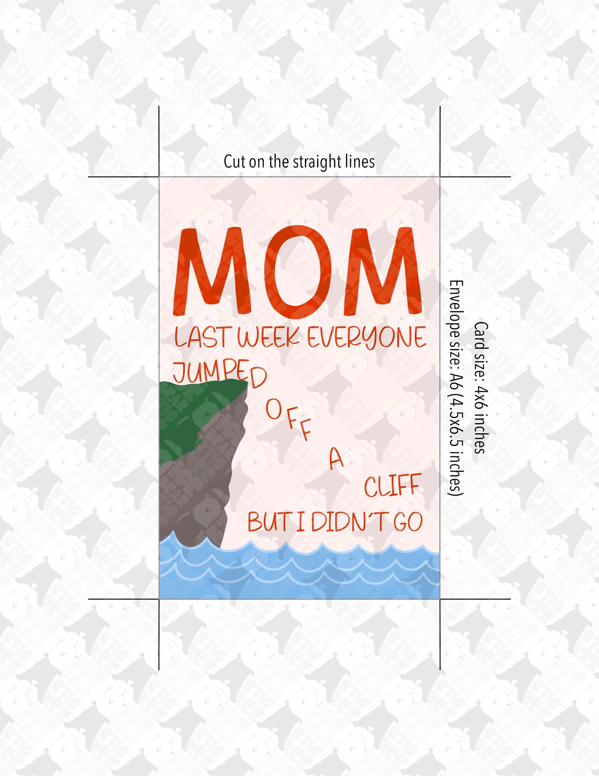 Printable Mother's Day Card | Printable Greeting Cards | Funny Mother's ...