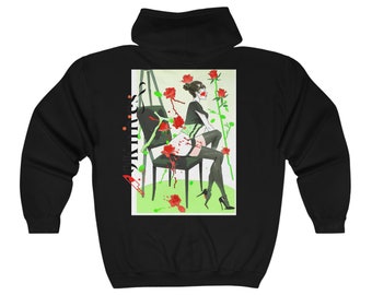 Green with envy - Full Zip Hooded Sweatshirt  (9Knives )