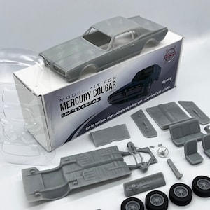 1:24 Mercury Cougar 1967 Model Kit Unpainted Resin Kit With Clear Windows