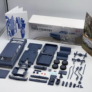 1:25 1964 Ford Country Station Wagon Sedan &#39;64 Complete Model Kit with Engine