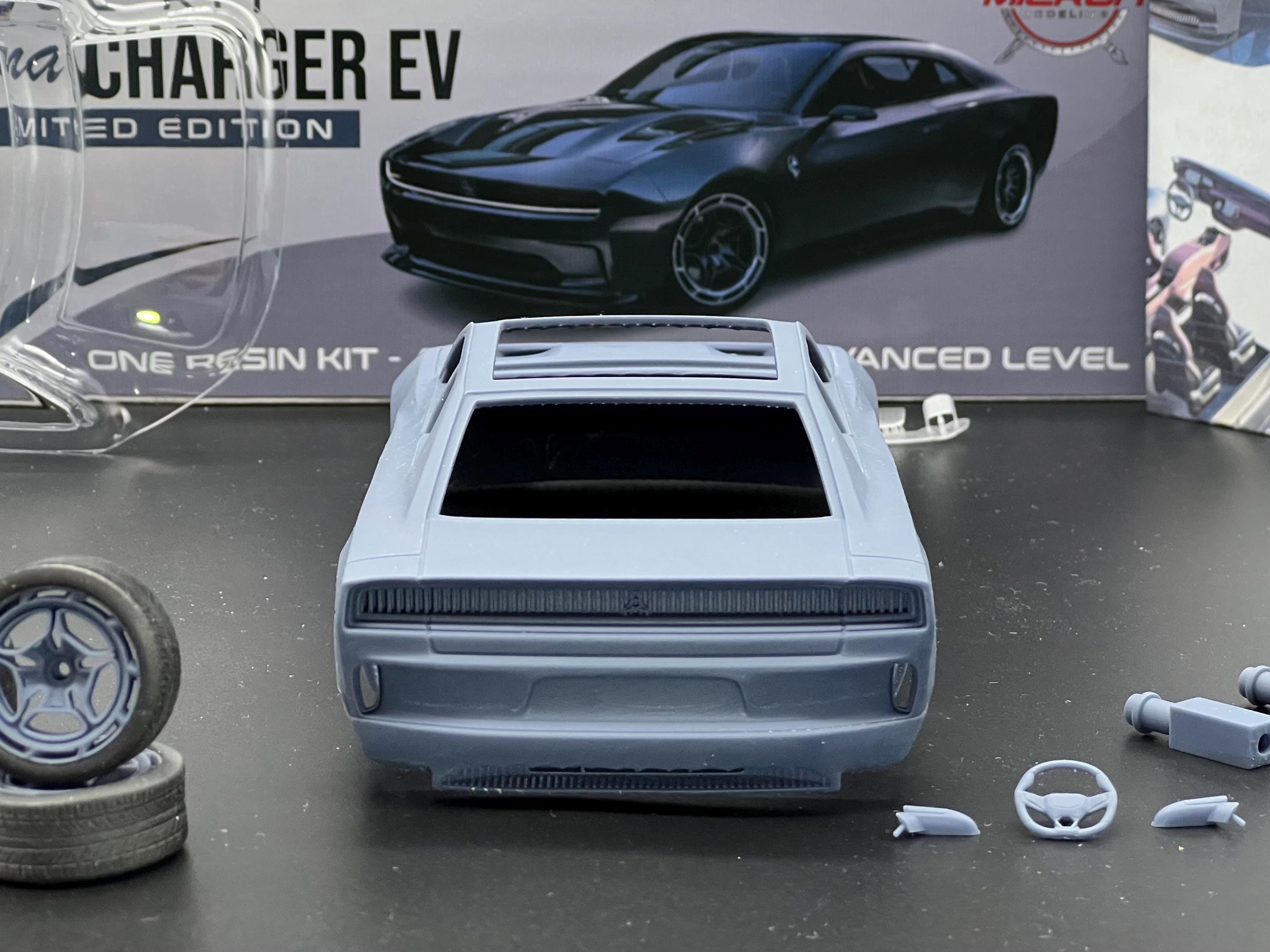 1:25 Dodge Charger EV Daytona SRT Concept Model Kit Resin and