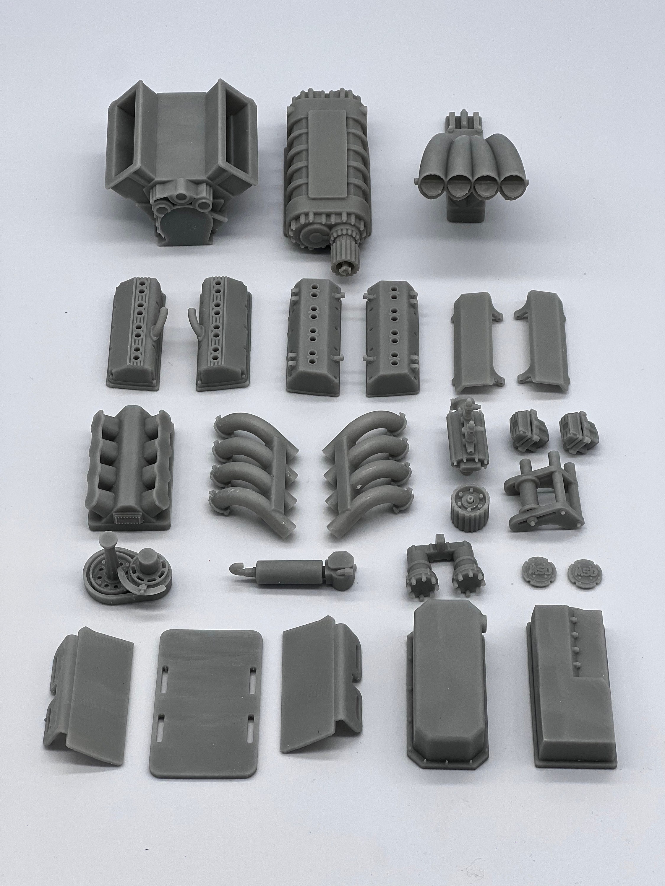 Top Fuel HEMI Billet Supercharged Engine Kit | Scales 1/24 1/25 1