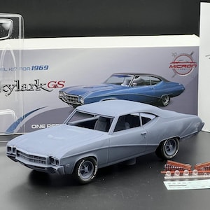 Kit de modelo de resina Buick Skylark GS 1969 a escala 1:25 con neumáticos de goma y piezas transparentes