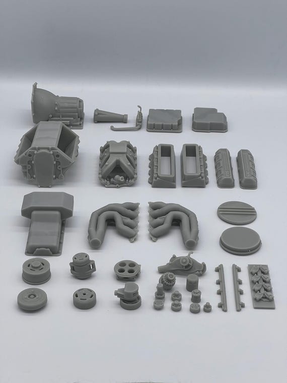 Chevy 632 Crate Engine Kit | Scales 1/64 1/24 1/25 1/18 1/16 1/10