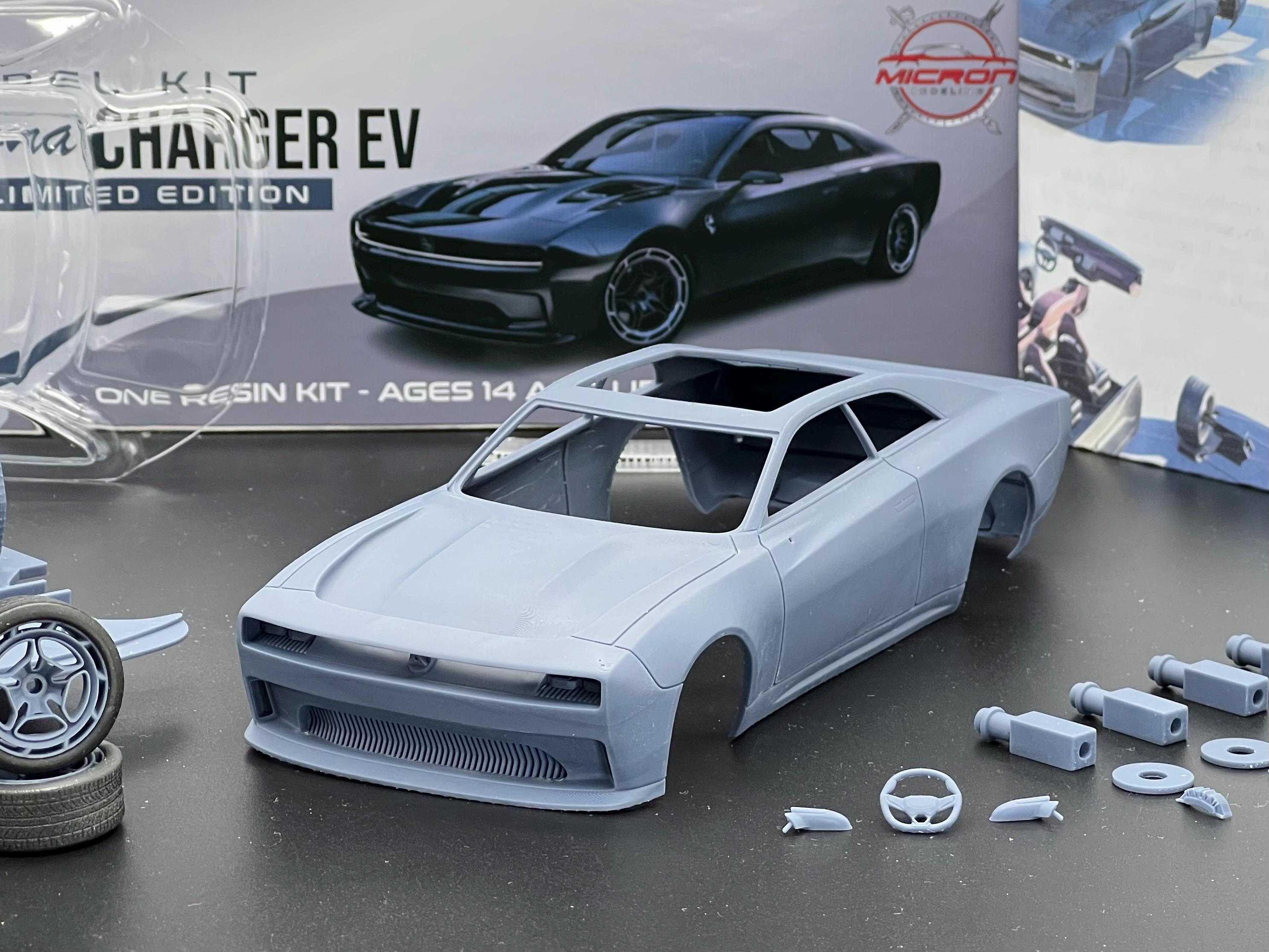 1:25 Dodge Charger EV Daytona SRT Concept Model Kit Resin and