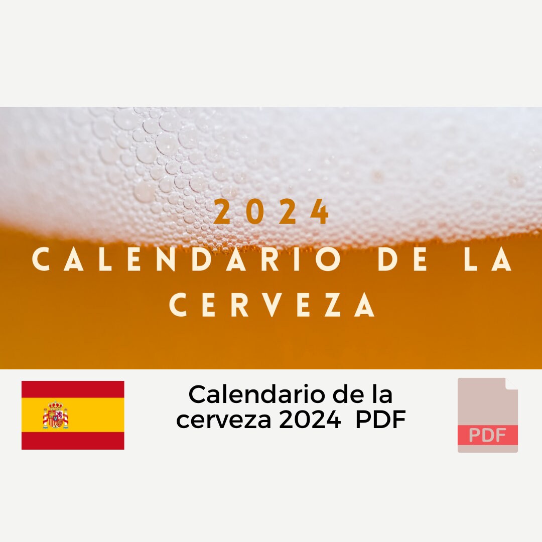 Calendario De La Cerveza español Beer Calendar in Spanish Etsy
