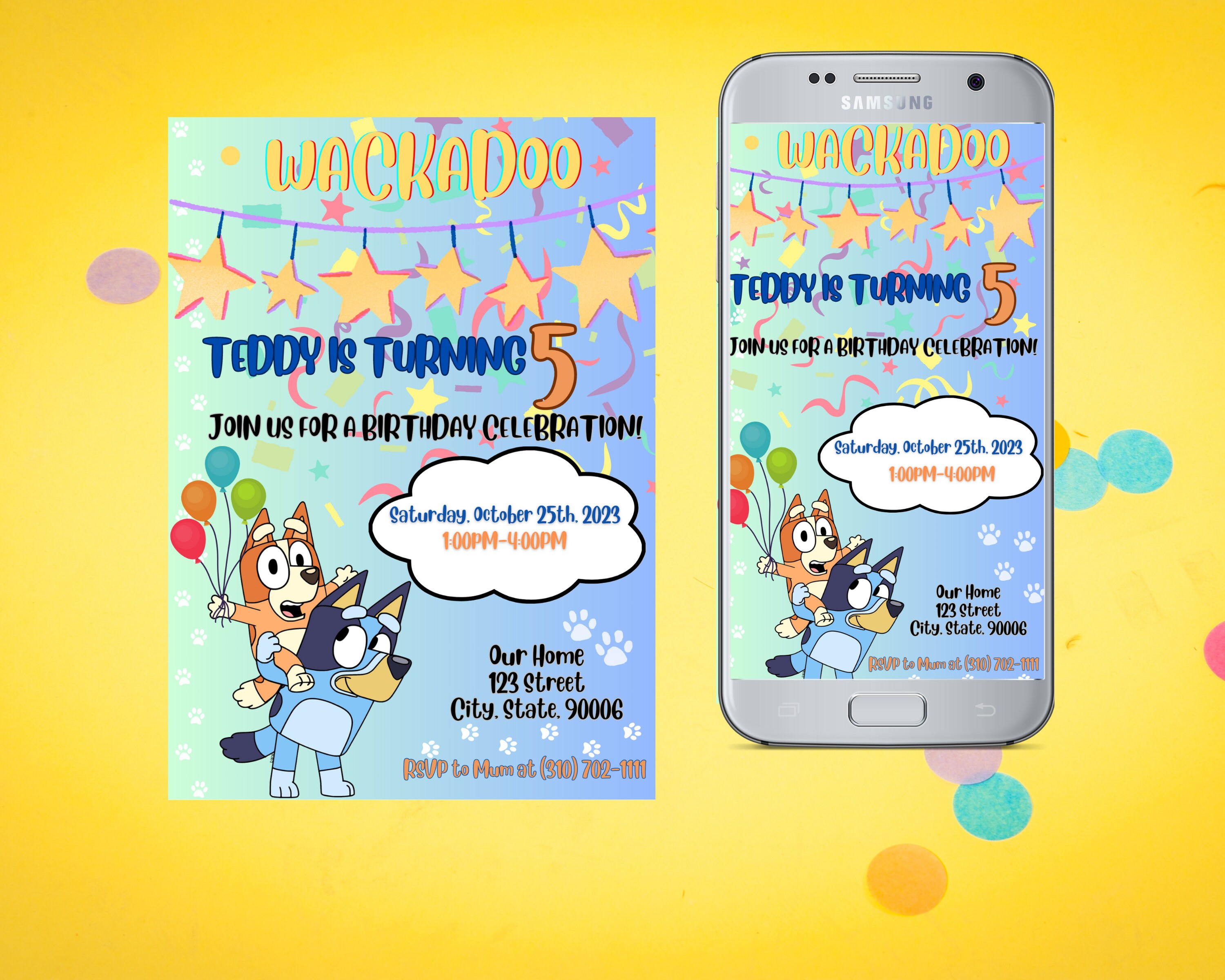 editable-bluey-birthday-invitation-bluey-and-bingo-birthday-etsy