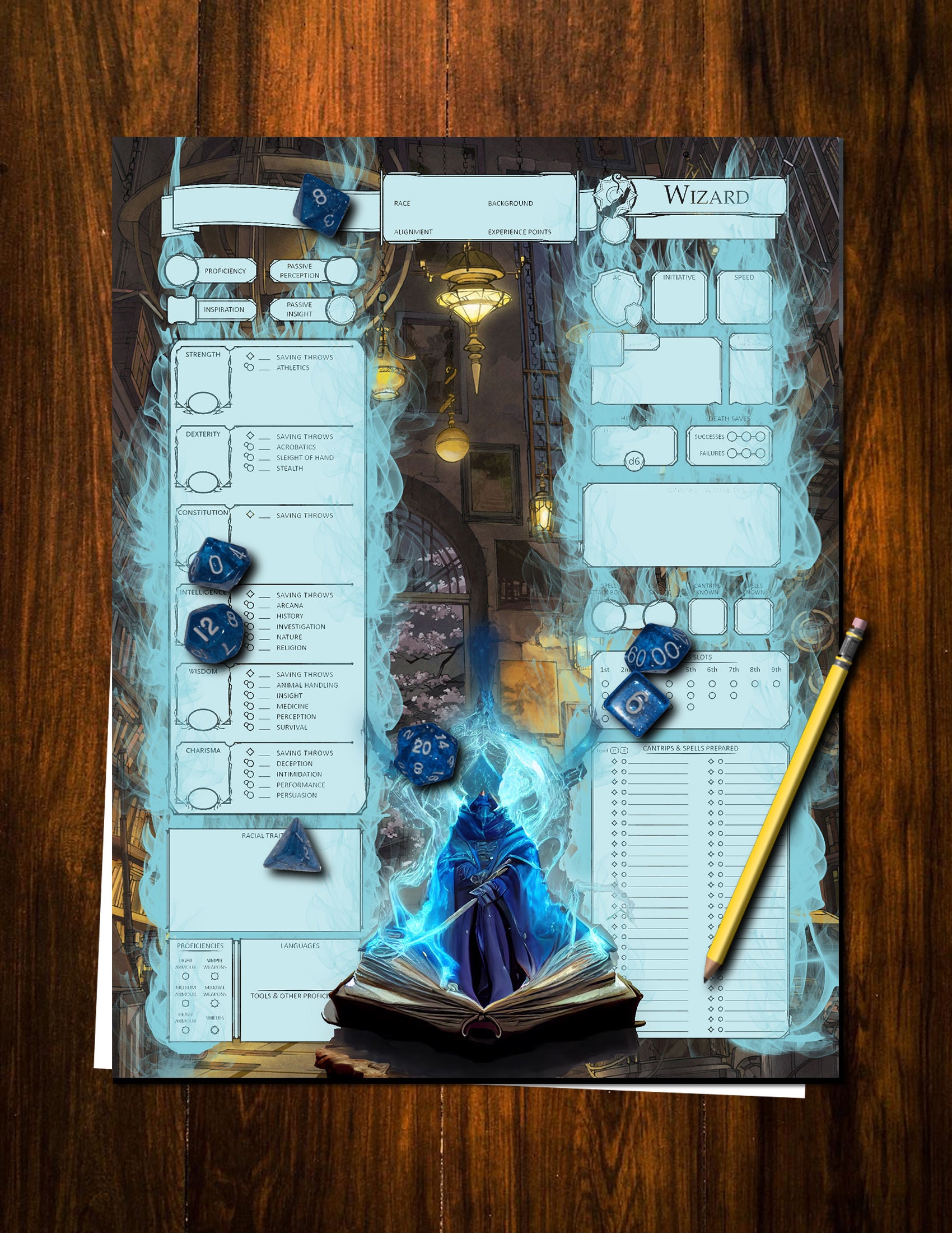 D D Wizard 5e Printable