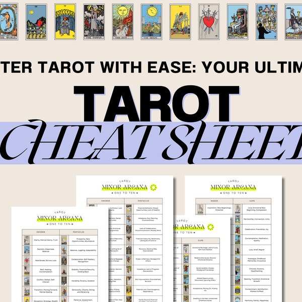 Tarot Cheat Sheet - Etsy