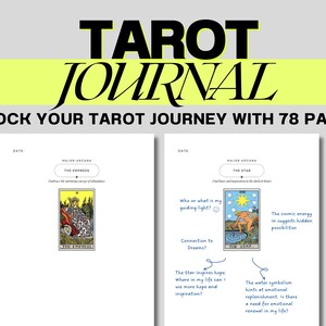 Beginner Tarot Journal: Unlock Your Tarot Journey with 78 Pages!