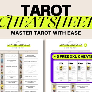 Domina el Tarot con facilidad: tu hoja de trucos definitiva para el Tarot + BONIFICACIÓN