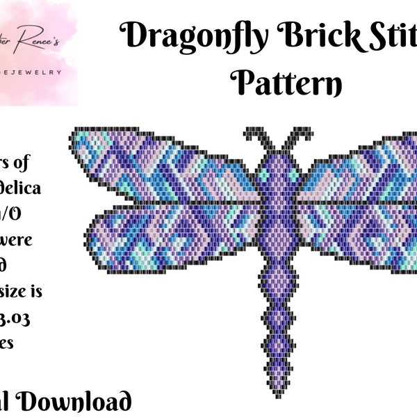 Dragon Fly Brick Stitch Stitch Pattern