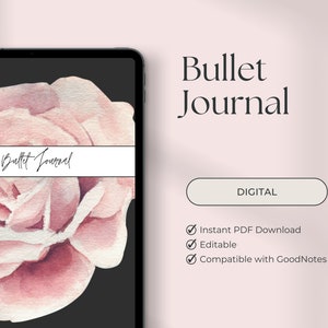 Digital Bullet Journal - 2024 Bullet Journaling Cute Journal
