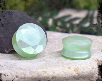 1 Paio Di Tappi Per Le Orecchie In Legno In Legno Di Fiori Da 12 - Foto 2