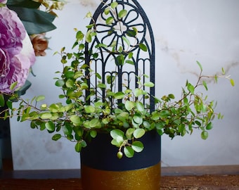 Gothic Plant Trellis, 3D Printed Trellis, Garden Decor, Plant Support, Gothic Decor, Houseplant trellis, Plant Lover Gift