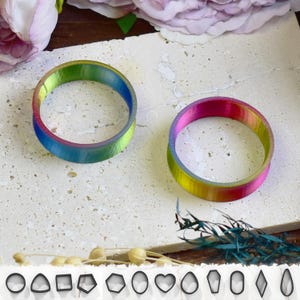 Tunnel auricolari ultraleggeri 10-100 mm / Blu, Giallo, Fucsia / Coppia di tunnel auricolari a parete sottile / Stampa 3D / Tappi per le orecchie / 12 forme / REALIZZATI SU ORDINAZIONE