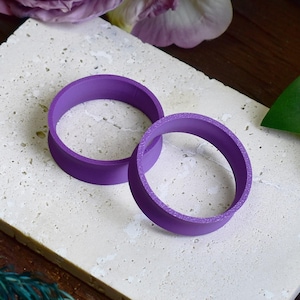 Ohr-Tunnel 10-100mm | Paar | Ultraleichter 3D-Druck | Ohrplugs | Hohler Messingplug | AUF BESTELLUNG GEFERTIGT