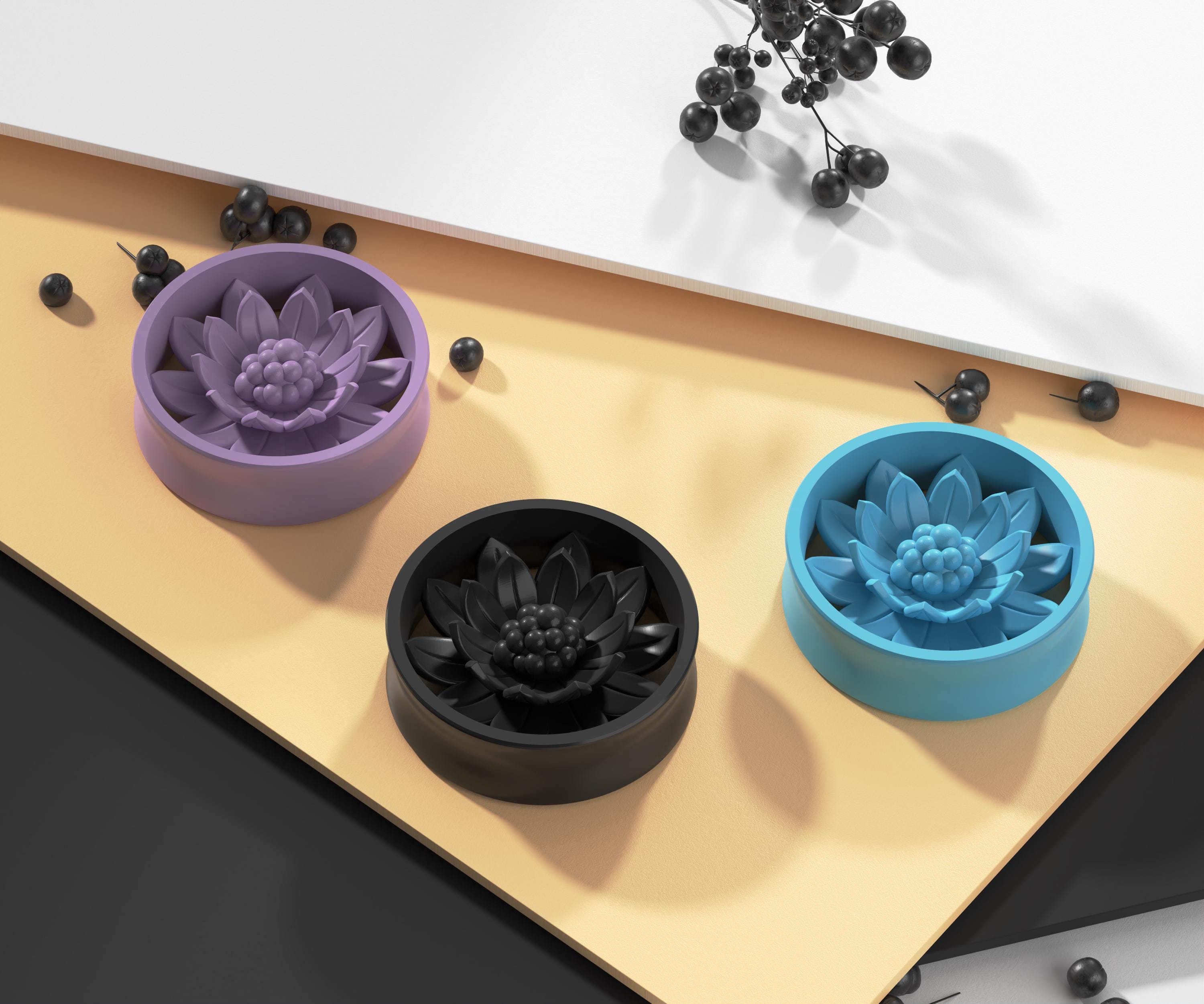 1 Paio Di Tappi Per Le Orecchie In Legno In Legno Di Fiori Da 12 - Foto 9