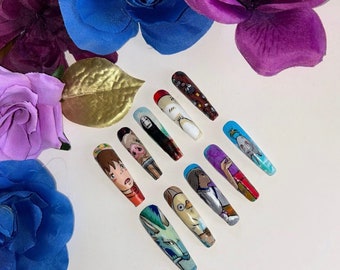 Spirited Away XL Length Press On Nails