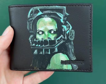 Saw Amanda Bear Trap Wallet Hand Painted