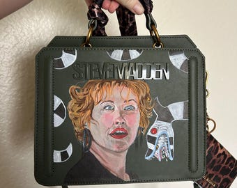 Beetle Juice Delia Deetz Hand Painted Purse