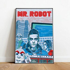 Mr. Robot Season 1 Rami Malek Tv Art Wall Indoor Room Outdoor - POSTER  20x30