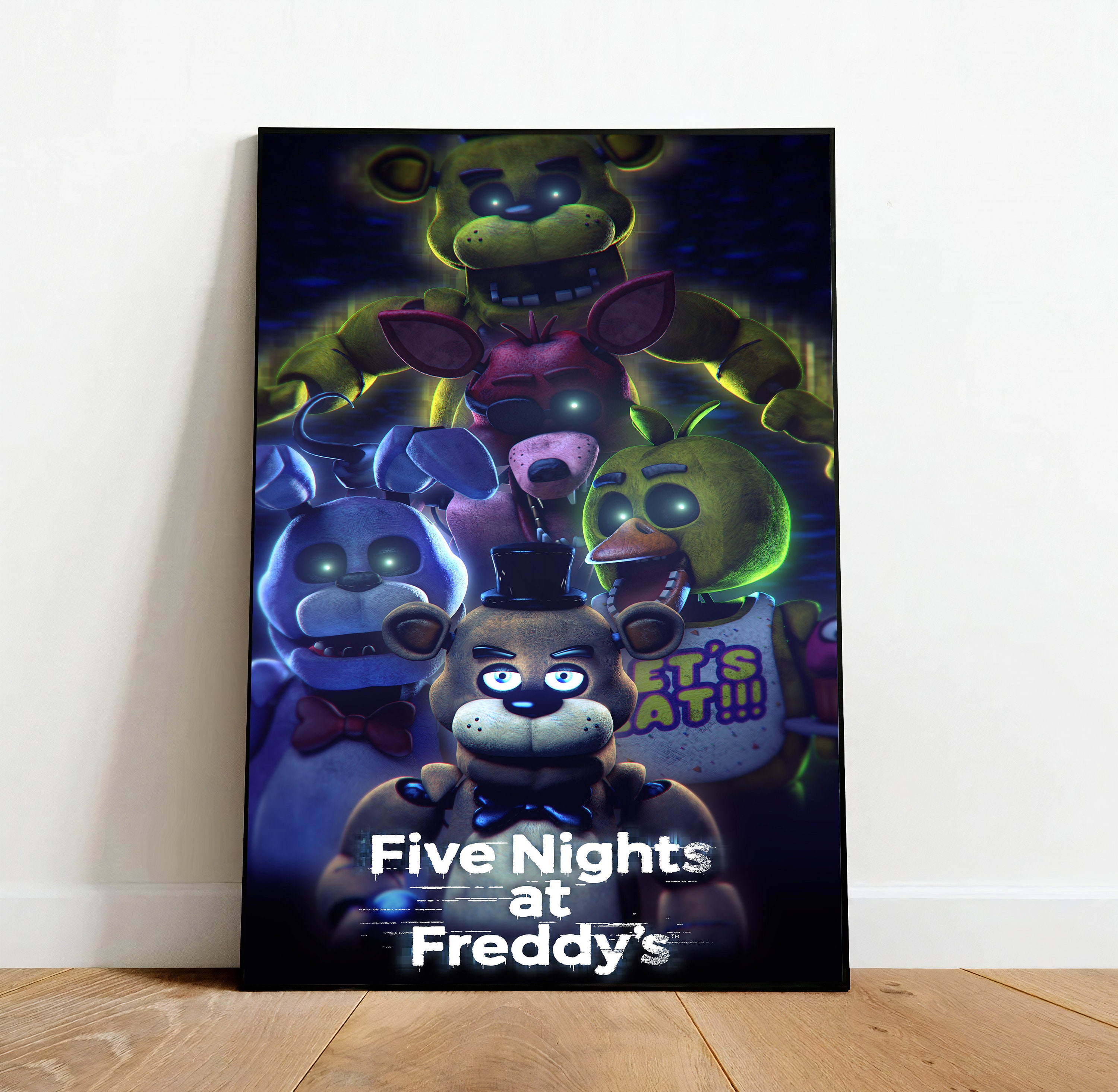 Five Nights at Freddys 4 - Nightmare Fredbear - Pixel art Duvet