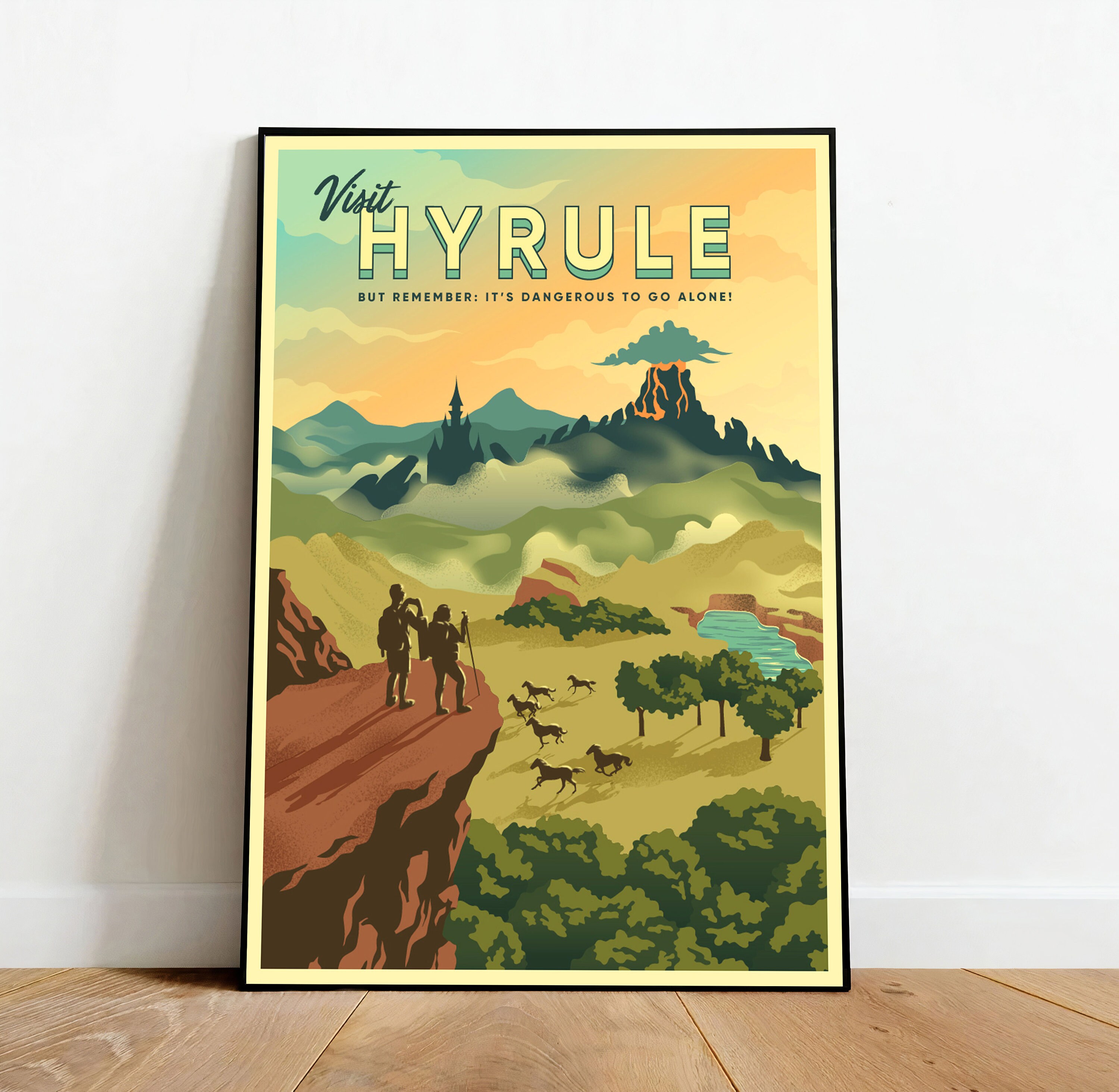 Poster Zelda Breath of the Wild - Hyrule Scene Landscape