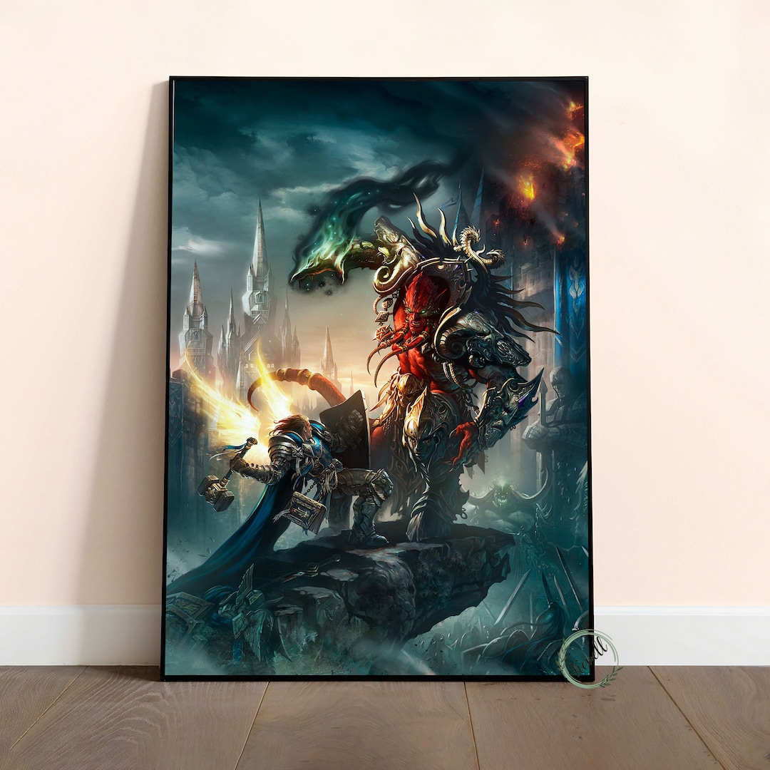 World of Warcraft Game Poster, Canvas Wall Art, Rolled Canvas Print ...