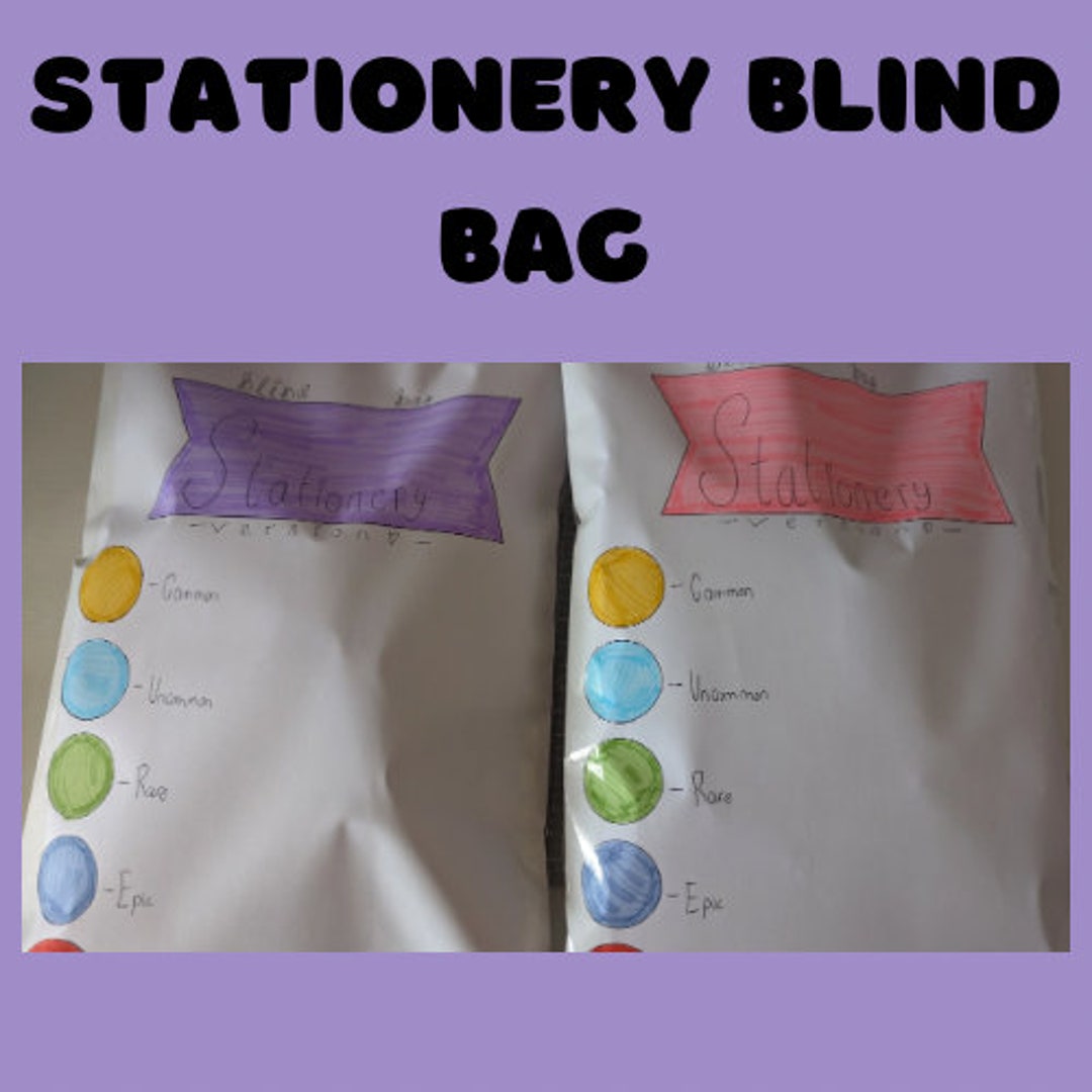 Stationery Blind Bag Etsy UK