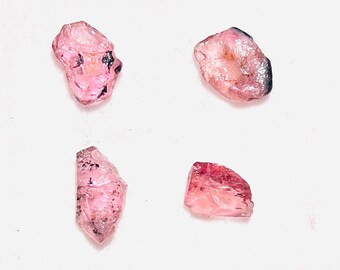 Natural Pink Tourmaline lot Small Stud Earring \ Gemstone Earrings \ Stud Earrings \ Anniversary Earrings \ Huggie Earrings \ Gifts For Her