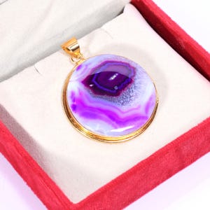 Genuine Agate Silver Pendant, 925 Sterling Silver Pendant, Fashion Pendant, Women&#39;s Pendant Jewelry, Gift For Valentine.