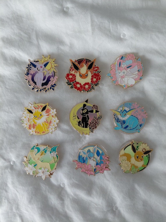 Poke Kawaii Eeveeloutions Cute, Anime Phone Accessory Grip Handmade Character Metal Grip Designs Phone Gadgets