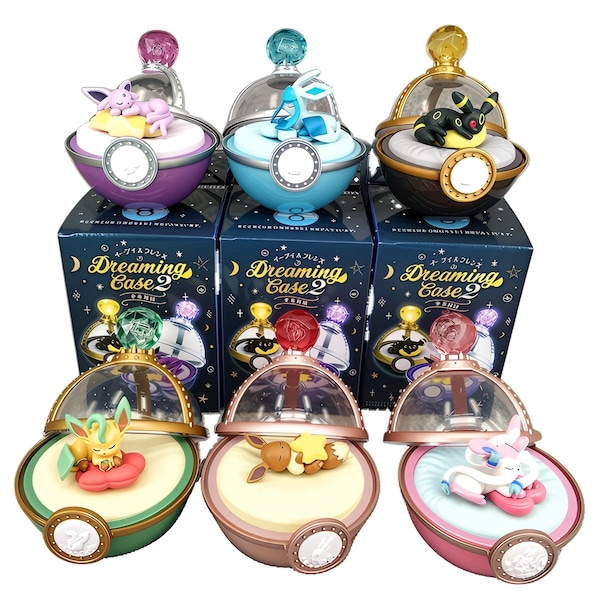 Pokémon Sleeping Eevee Dreaming Case 2 Re-Ment Figurine Toy Pokeball Pokemon