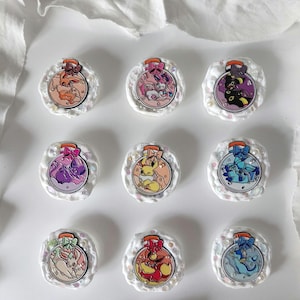 Fox/ Cat Poke Phone Grips, Anime Cloud Series, Handmade Character Accessories MOTHERS DAY SALE