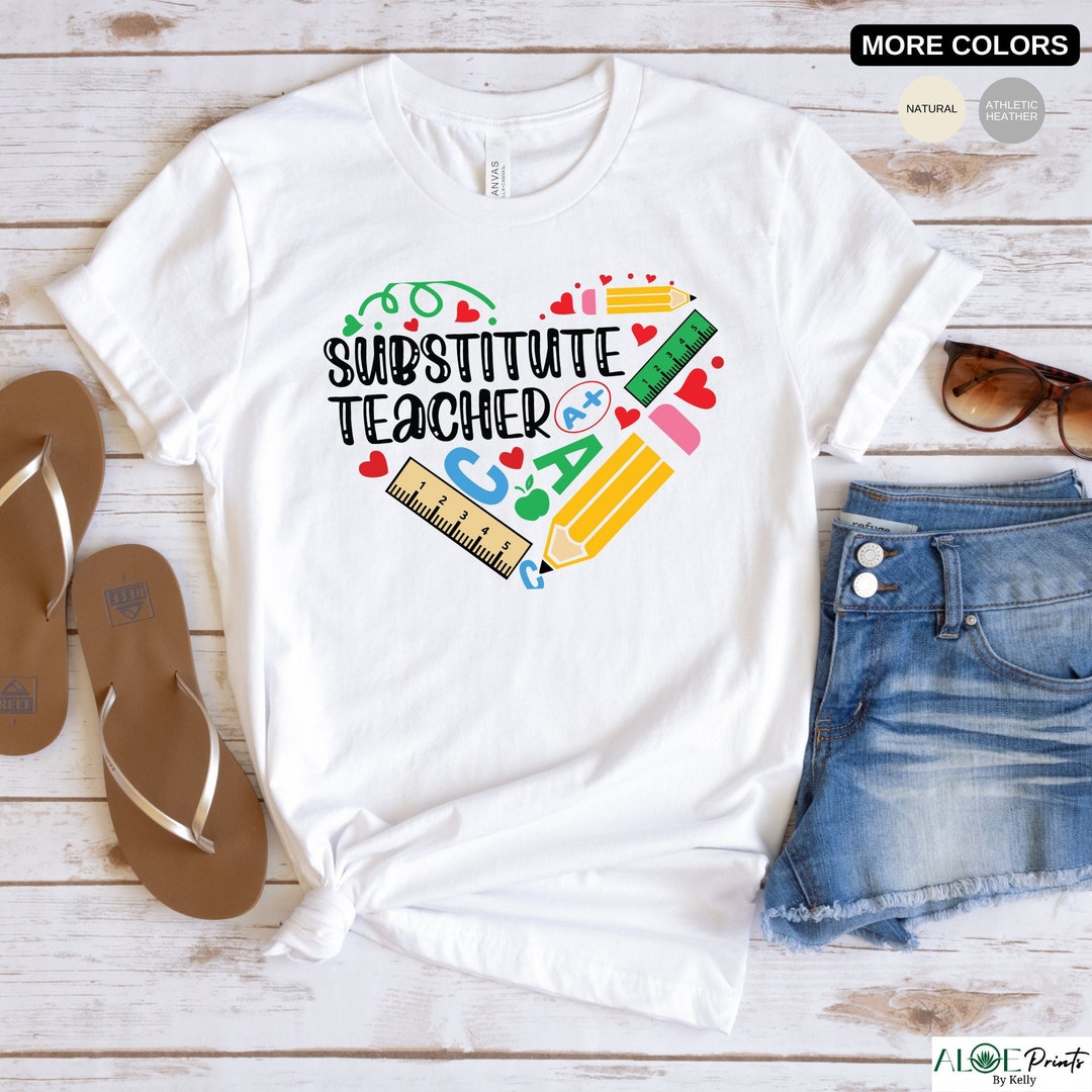 Substitute Teacher Shirts Super Substitute Teacher Clothes Teacher