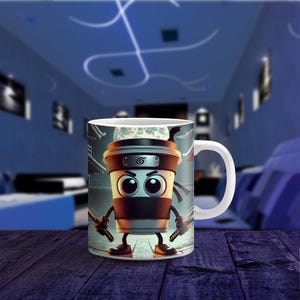 Cappuccino Assassino - Fun Meme Ceramic Mug, TikTok Viral Meme Trend, Italian Brainrot Animals, Beach Vibe, Gift for Gen Z, Coffee Mug