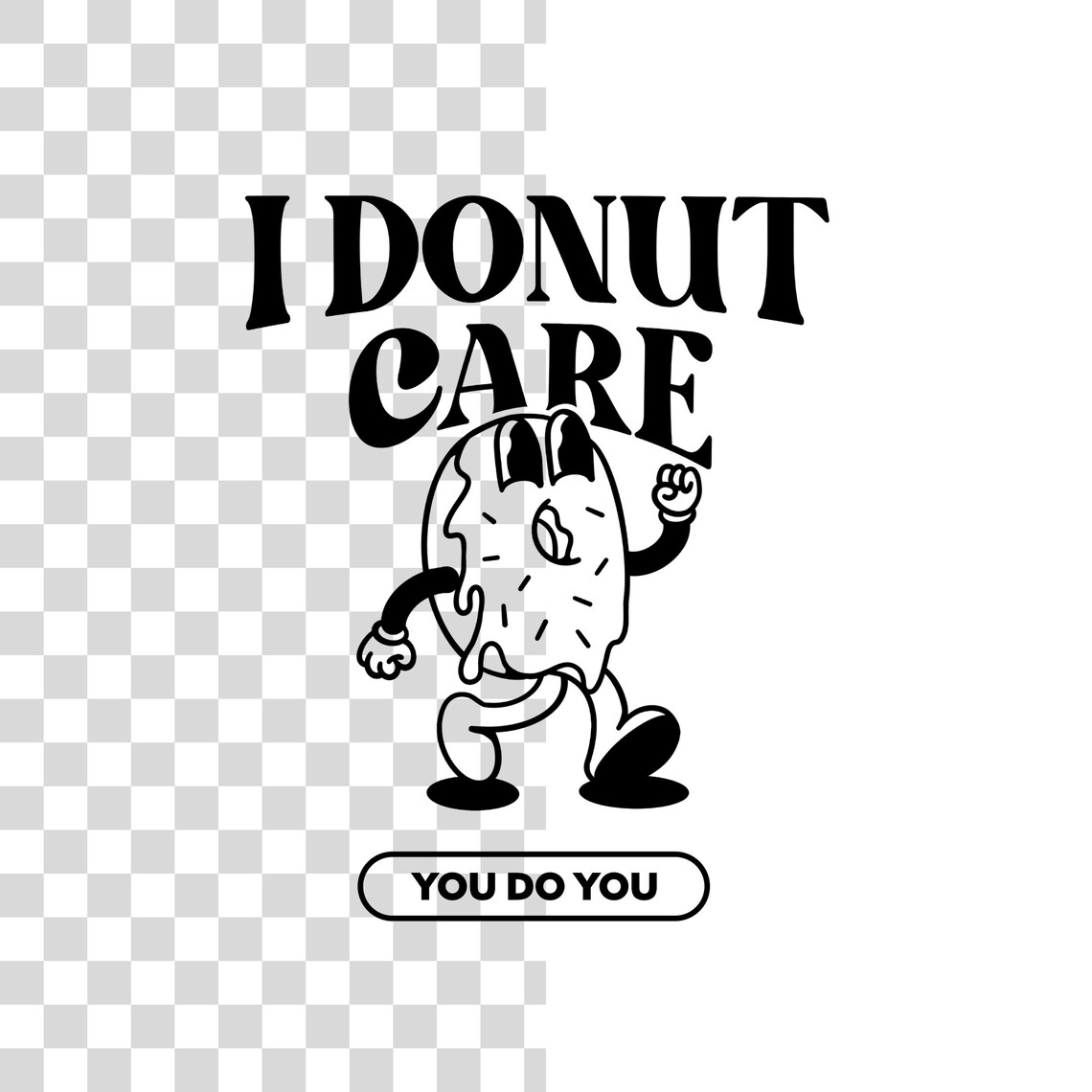Motivational Character Retro Design Style Instant Download Etsy