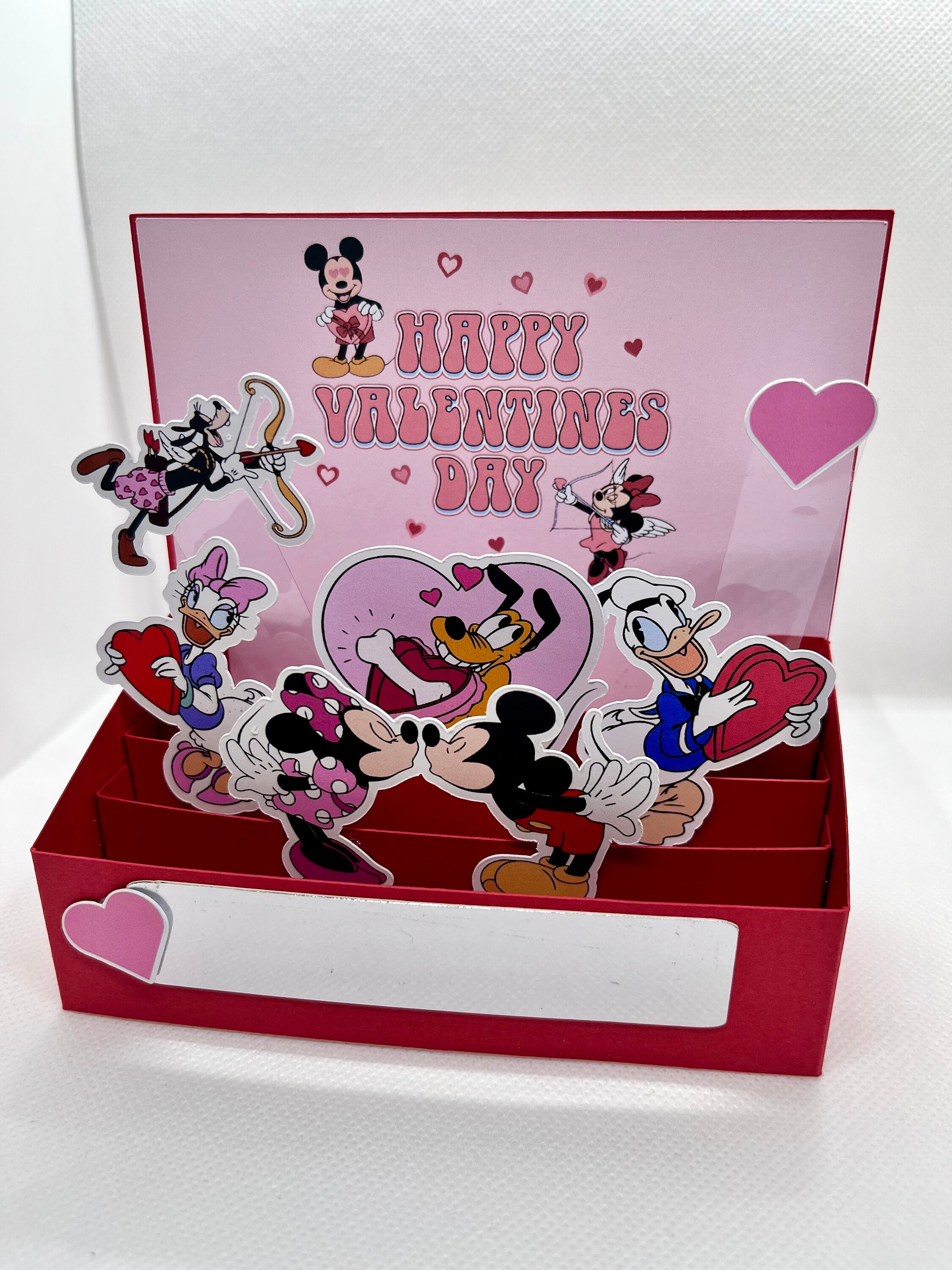 Mickey/ Minnie Mouse Disney Inspired Personalised Valentines Card - Etsy