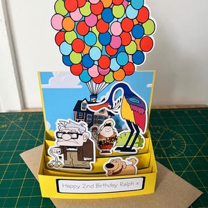 Carte pop-up personnalisée inspirée de la retraite / anniversaire