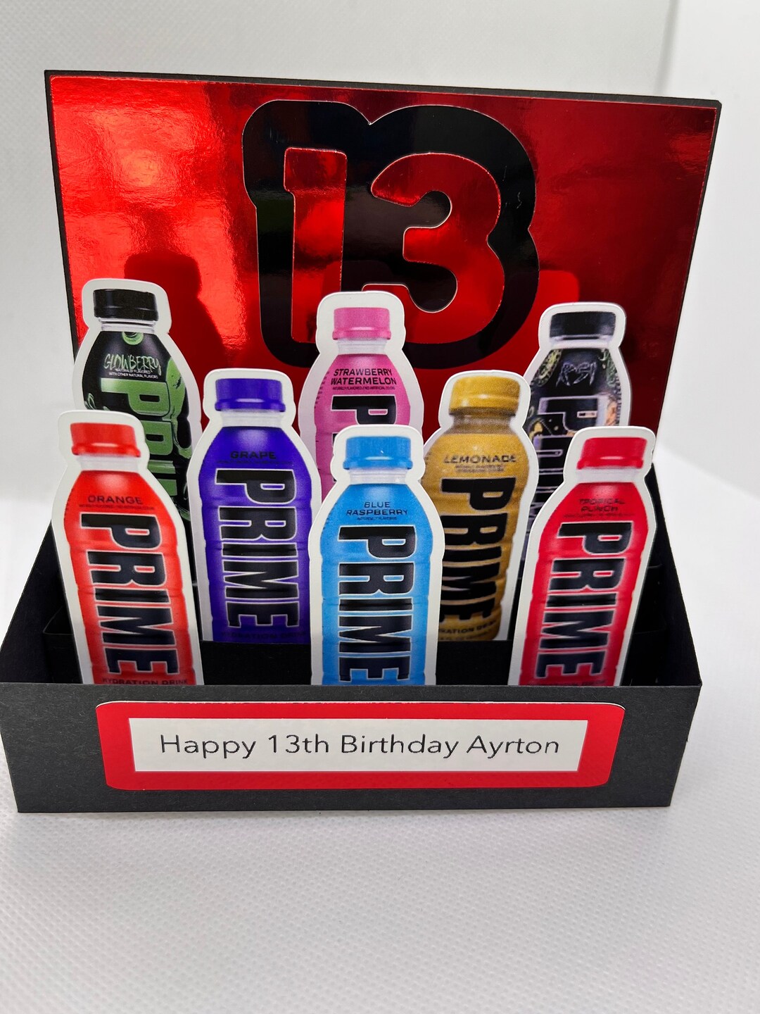 Prime Pop Sign HANDMADE Personalised Prime Pop up Birthday Card - Etsy