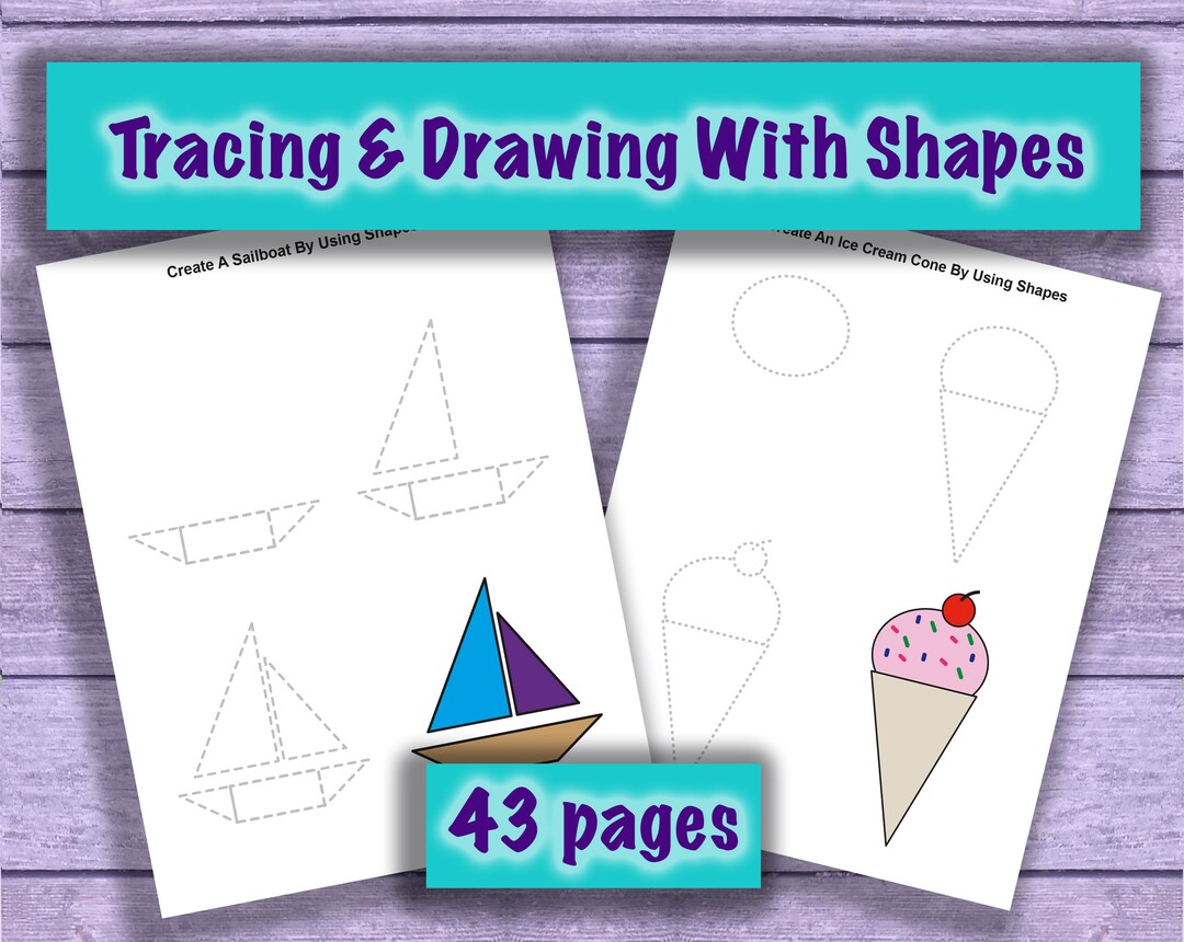 Beginning Drawing With Shapes, Tracing and Learning the Shapes ...