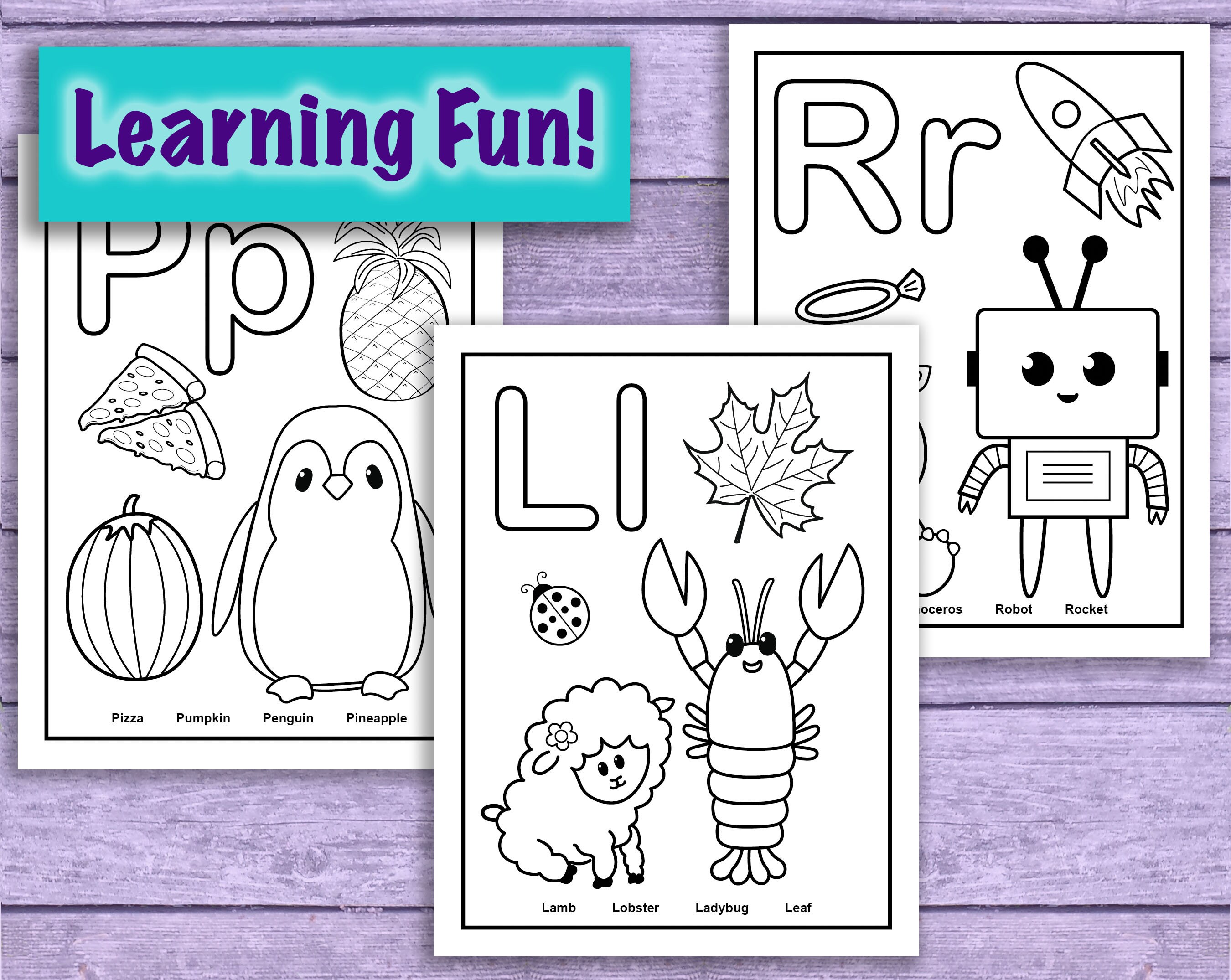 Alphabet Coloring Pages - 26 Printable Worksheets for Preschool ...